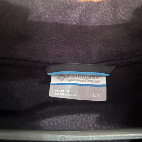 5X Men's Gray Columbia Fleece Vest - Picture 2 of 2